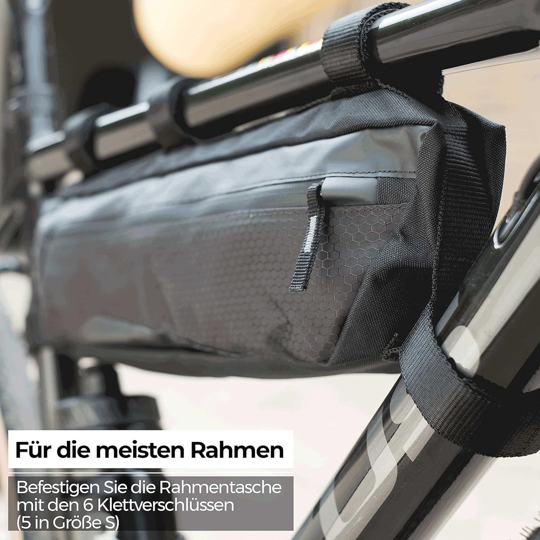 Middle Mate Bsb-142 Fahrradrahmentasche, 3 l, wasserdicht, verstellbar, für Rennräder, Mountainbikes