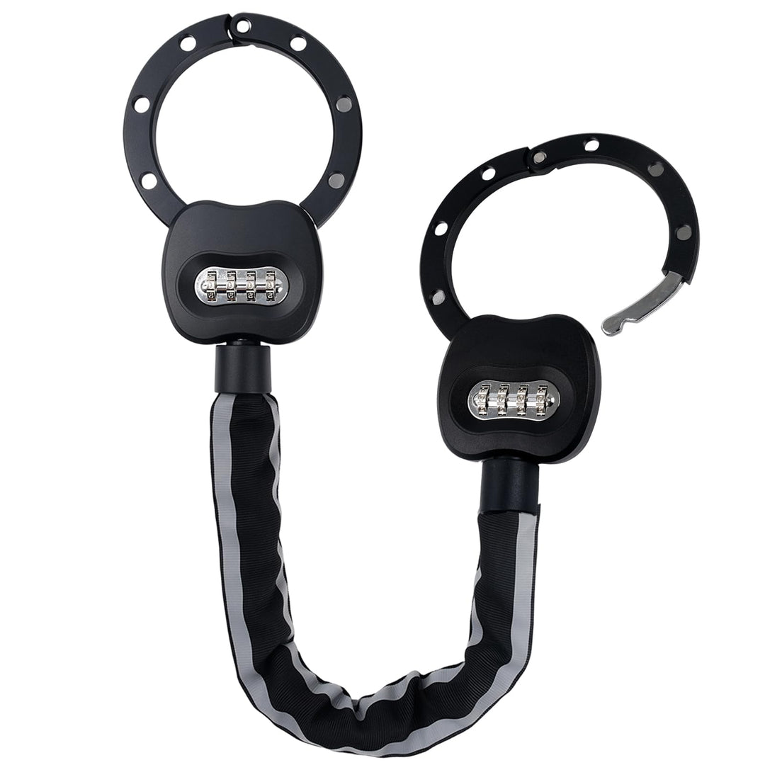 E Scooter Schloss, Handschellenschloss mit Zahlencode, 10CM Rundring, 1.8KG - Schweres Fahrradschlos