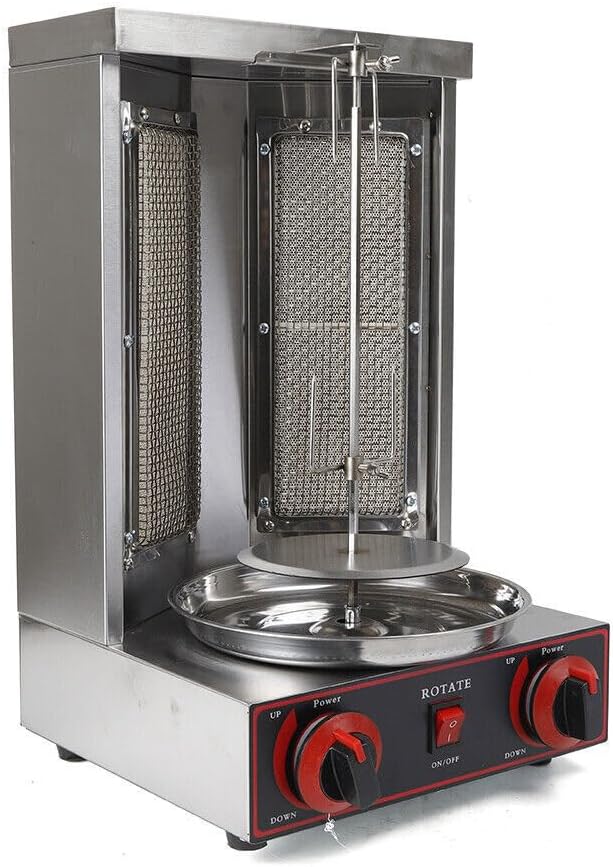 3000W Vertikaler Broiler, Gas Vertikaler Broiler Döner Dönergrill, Elektro Grill Vertikalgrill, für