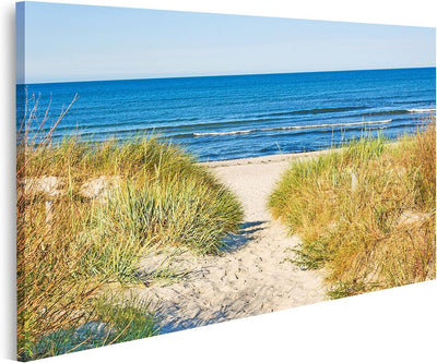 islandburner Bild auf Leinwand Weg Zum Strand An Ostsee Mit Strandhafer Bilder Wandbilder Poster Lei