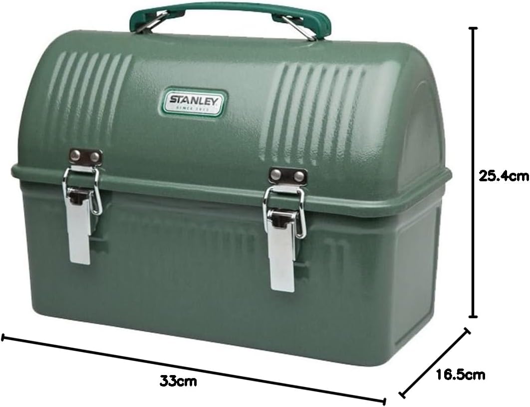 STANLEY Classic Lunch Box 9.5L - Lunchbox aus Edelstahl mit Griff - BPA Frei Food-Behälter - Platz f