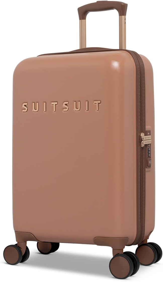 SUITSUIT Handgepäck Koffer mit 4 Rollen 55 x 35 x 20 cm - Hartschalen Kabinentrolley mit TSA-Schloss