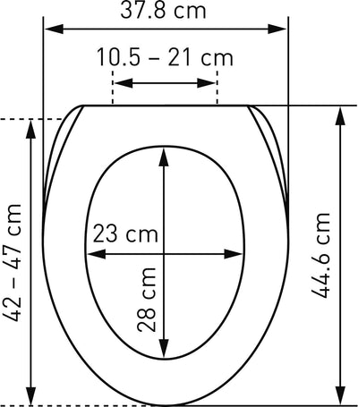 DIAQUA 31171700 WC-Sitz, Mehrfarbig