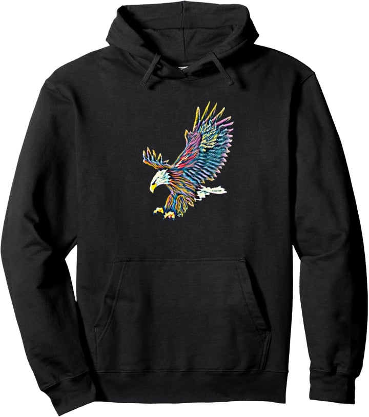 Adler Motiv Raubvogel Pullover Hoodie