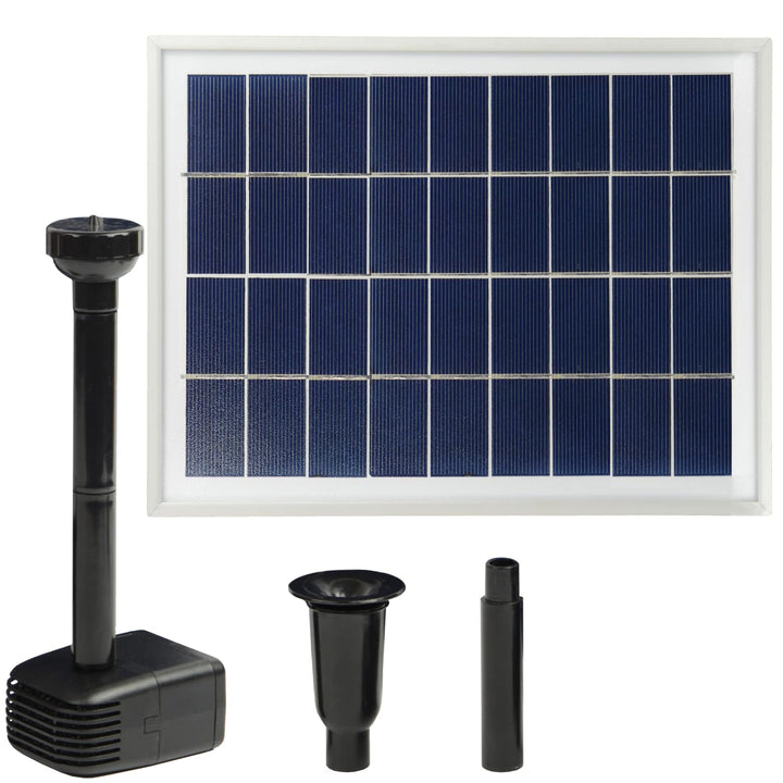 Solar Teichpumpe Solar Springbrunnen Solar Wasserspiel Solar-Teichpumpen-Set für den Gartenteich Sol