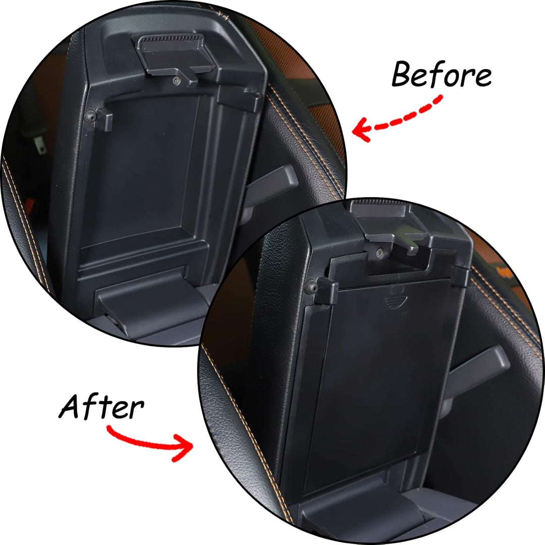 DIYUCAR ABS Kunststoff Auto Mittelkonsole Organizer Armlehne Tablett Versteckte Armlehne Aufbewahrun