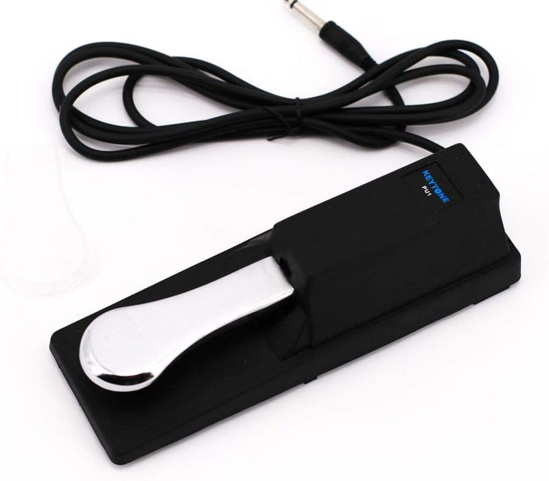 PU-1 Universal Sustain Pedal Fusspedal für Keyboard Piano Klavier Fussschalter Zubehör Taster Klinke