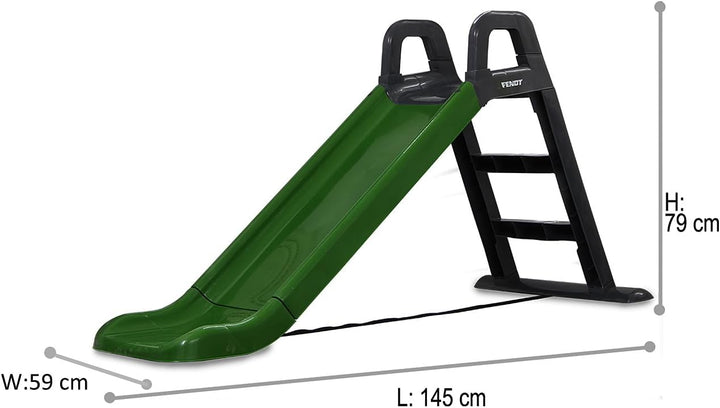 JAMARA 460354 - Fendt Rutsche - aus robustem Kunststoff, Rutschauslauf für sanfte Landungen, breite