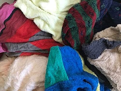 Industrieputzlappen Frottee, 10 kg Würfel, geschnitten nach DIN 61650 (bunt), Bunt