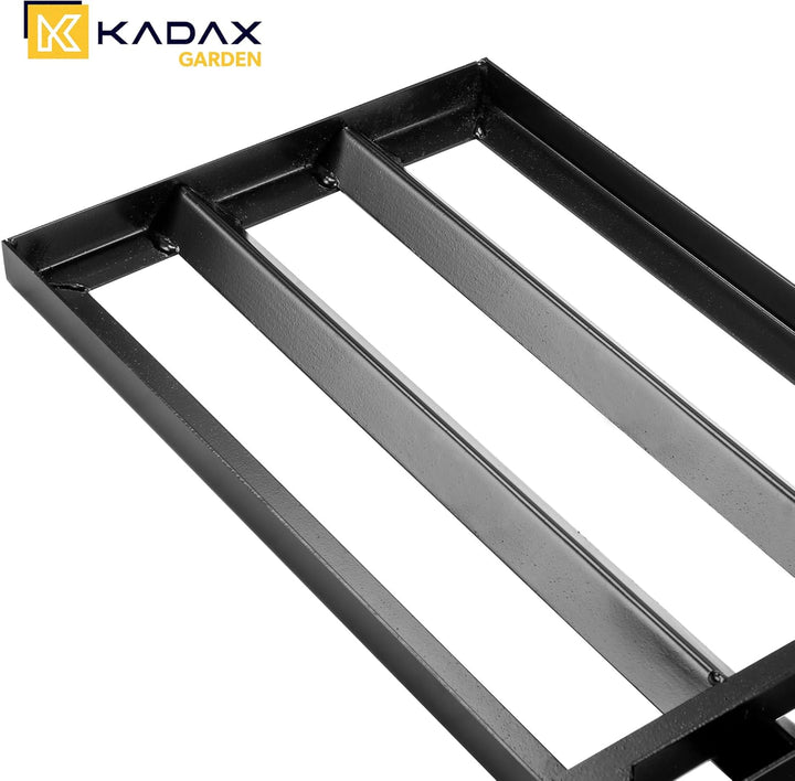 KADAX Rasenrakel 89x29cm, Nivellierrechen für Rasenpflege, Rasenplanierrechen zum Nivellieren von Bo