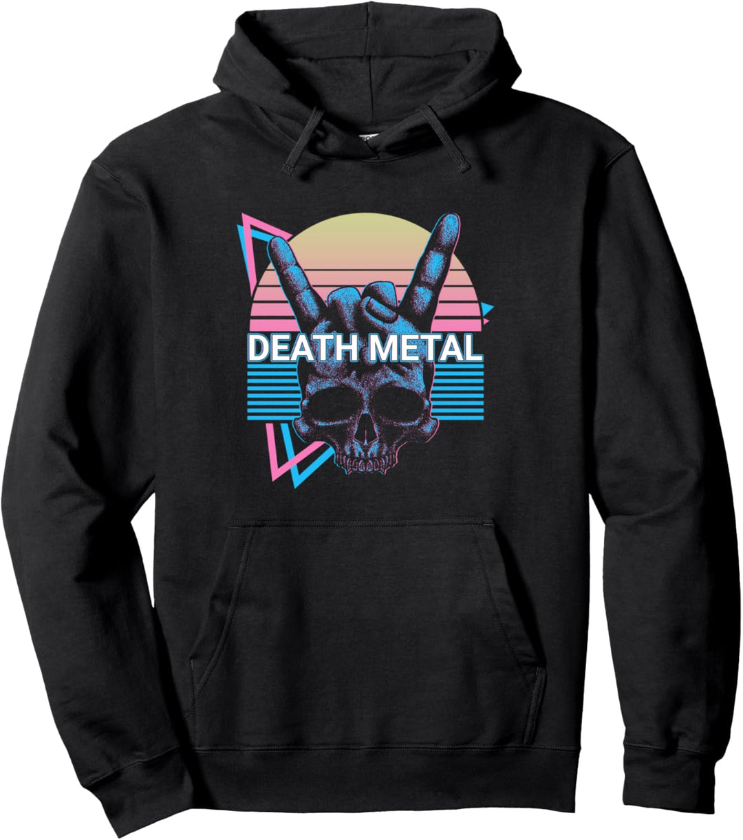 Death Metal Retro Pullover Hoodie