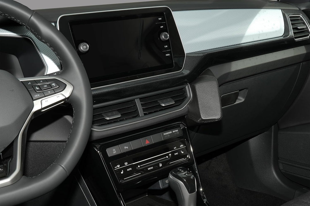 KUDA Handyhalterung passend für VW T-Cross Facelift ab 02/2024 (C1) - Telefonkonsole für Smartphones