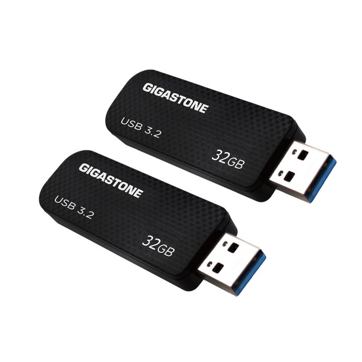 GIGASTONE 32GB USB-Flash-Laufwerk (2 Stück) Z30 USB 3.2 Gen 1 Stick, 80MB/s High Speed, mit Push-Pul