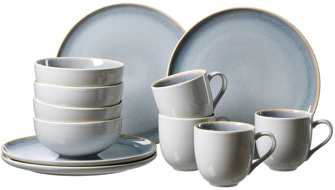 Kombiservice Skagen Stone, 12-teilig, Graublau, Kombiservice