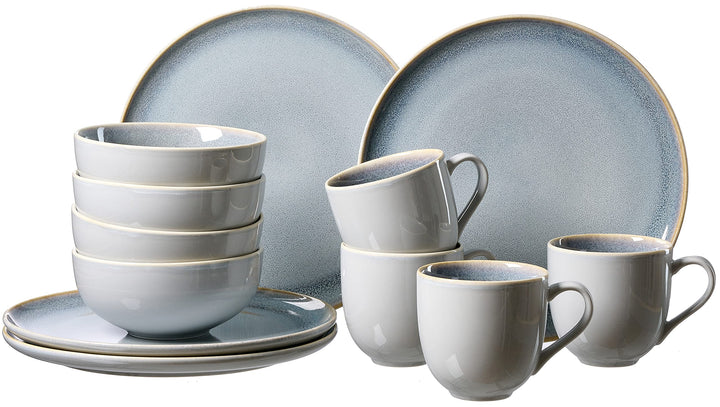 Kombiservice Skagen Stone, 12-teilig, Graublau, Kombiservice
