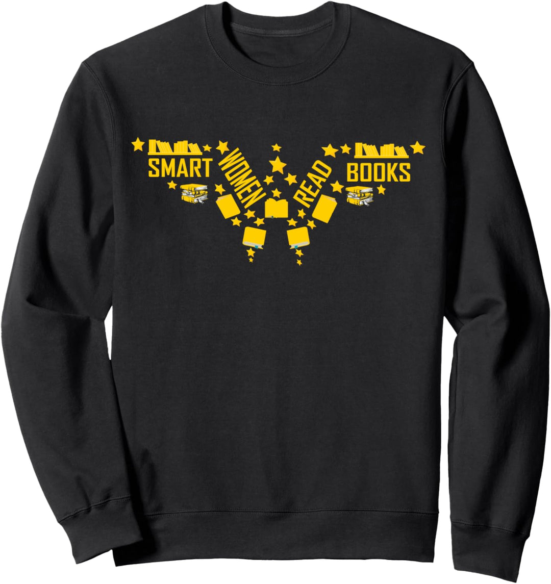 Bookish Smart Women Lesen Sie Bücher für Buch-Nerd Sweatshirt