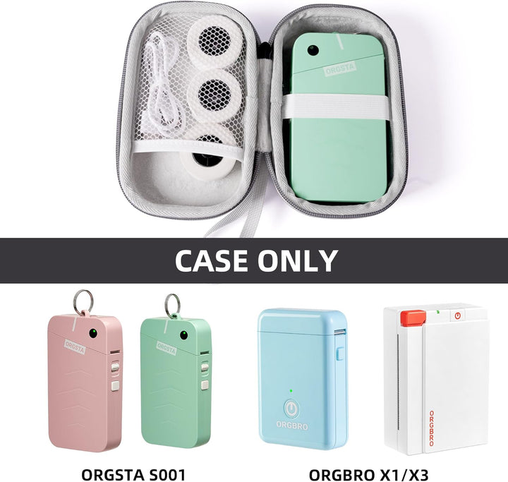 ORGSTA Label Maker Case Compatible S001 Label Maker, for ORGBRO X1 X3 NIIMBOT D11 D110 Label Printer