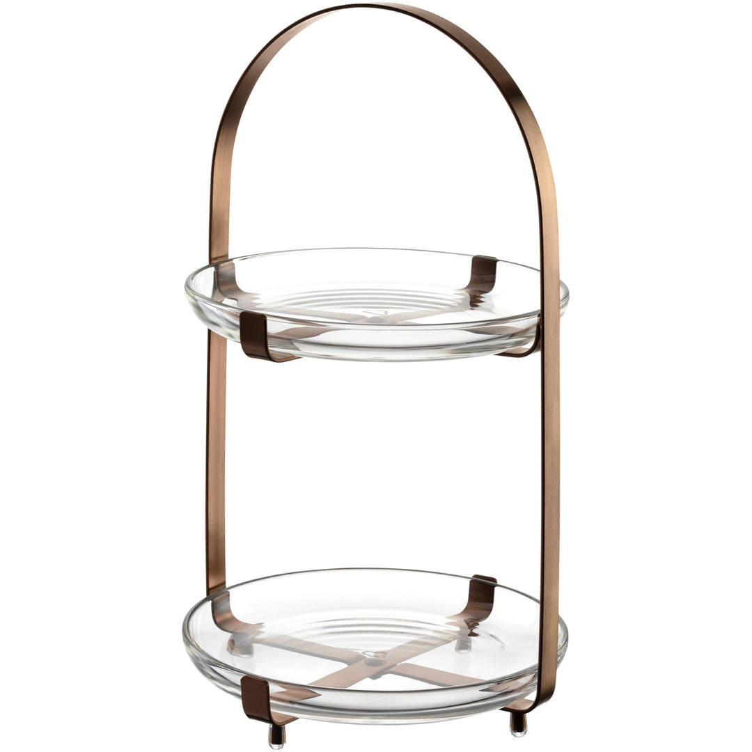 LEONARDO HOME CUCINA Etagere • 1 Stück • Moderne Glasetagere • für Kuchen & Häppchen • elegante Etag