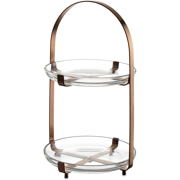 LEONARDO HOME CUCINA Etagere • 1 Stück • Moderne Glasetagere • für Kuchen & Häppchen • elegante Etag