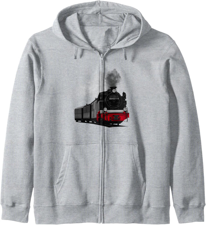 Dampflok Zug Kleine Eisenbahn Lokomotive Kapuzenjacke