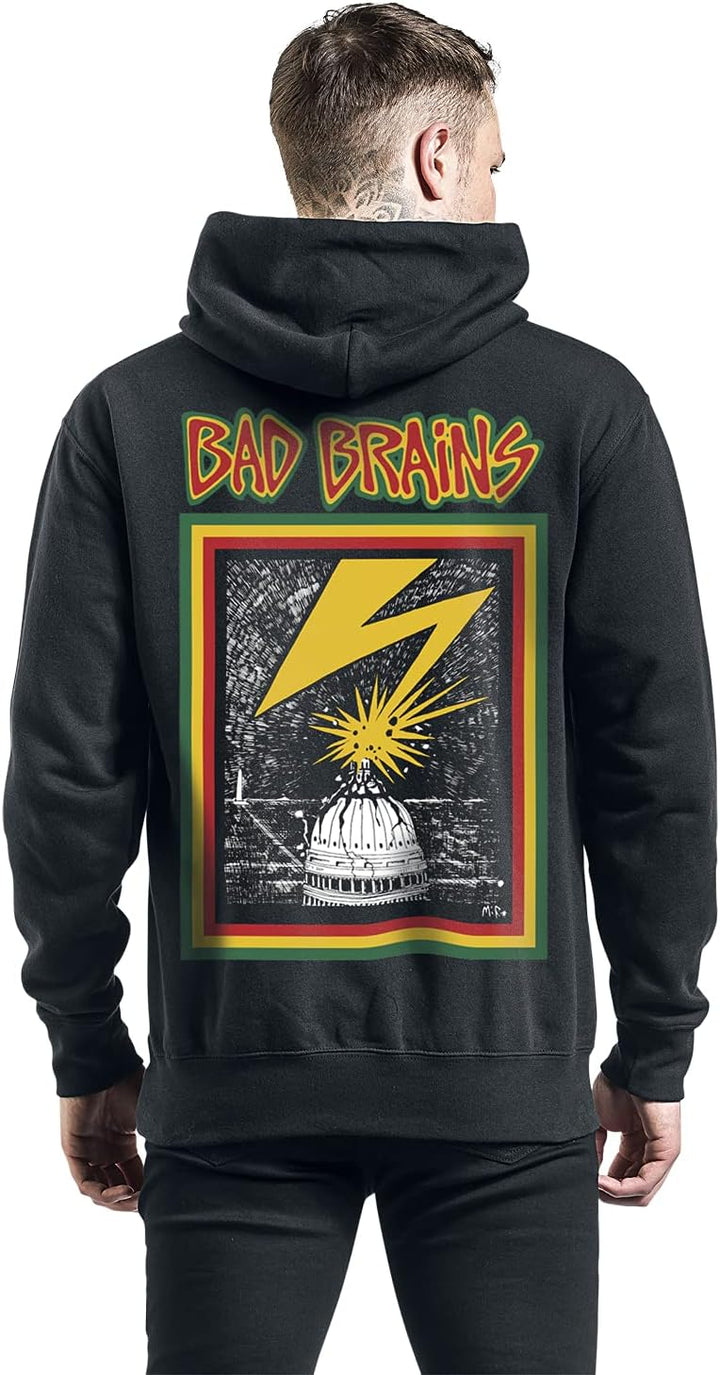 Bad Brains Männer Kapuzenpullover schwarz M 80% Baumwolle, 20% Polyester Band-Merch, Bands