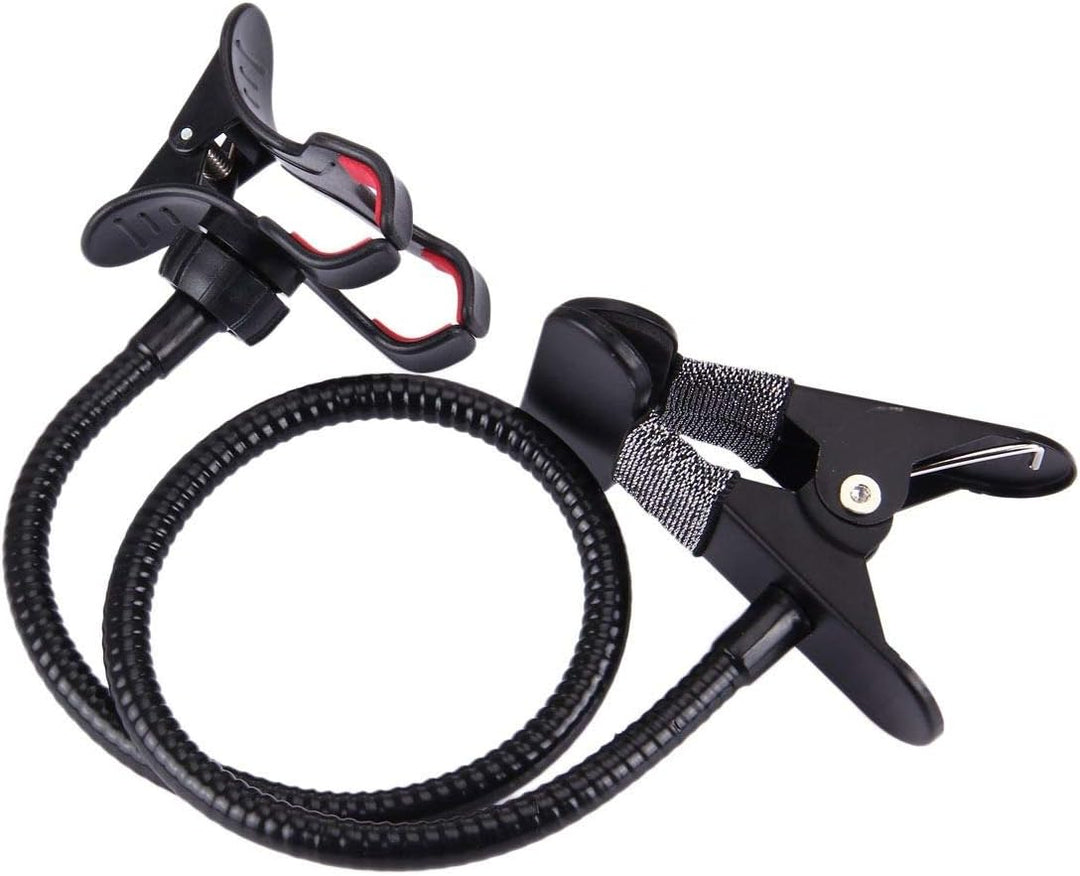 Flexible Metal Long Arm Lazy Bracket Holder with Phone Clamp & Desk Clip. Multi-Function: Desktop, B