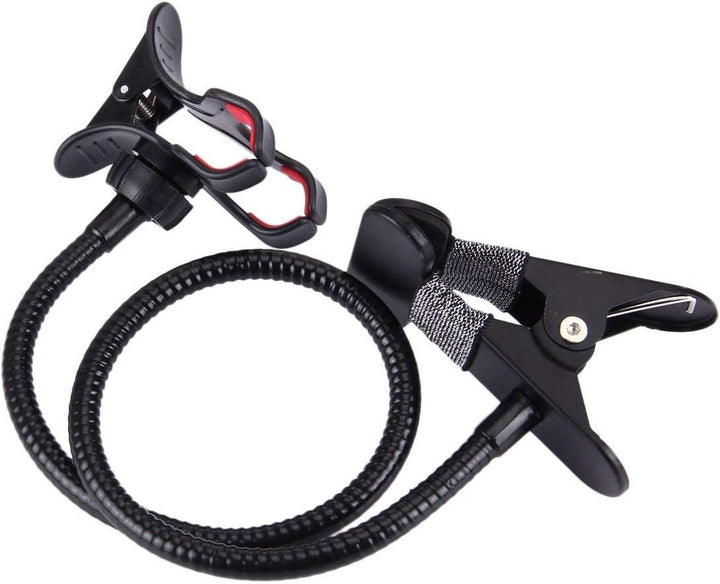 Flexible Metal Long Arm Lazy Bracket Holder with Phone Clamp & Desk Clip. Multi-Function: Desktop, B