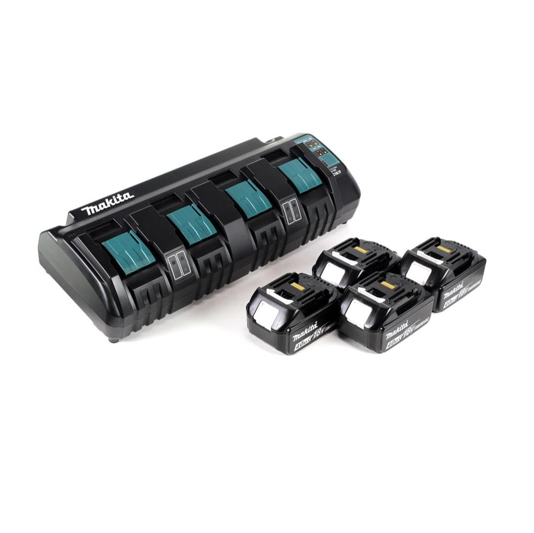 Makita Power Source Kit 18V mit DC 18 SF 4-fach Ladegerät + 4x BL1840B Akku 4,0Ah