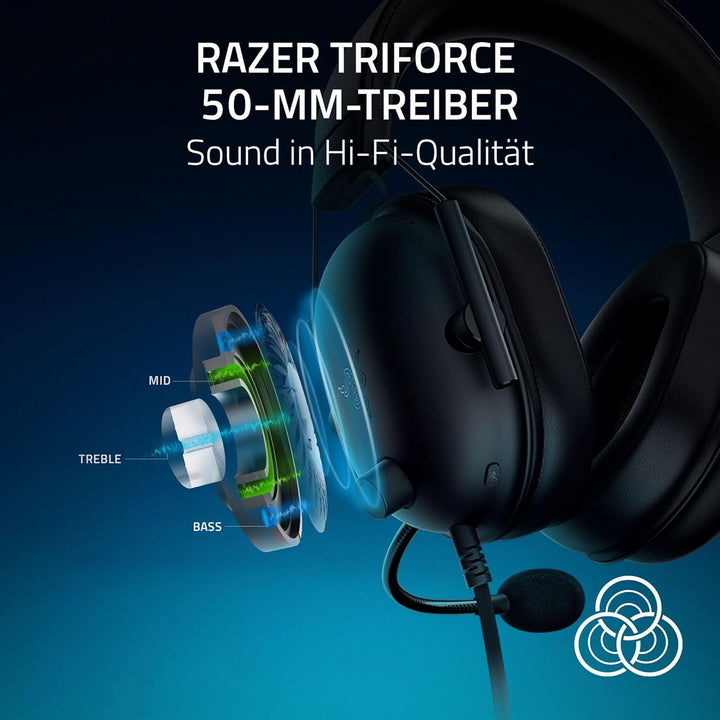 Razer Blackshark V2 X (Playstation) - Kabelgebundenes E-Sport Headset für Playstation Konsole (250g,
