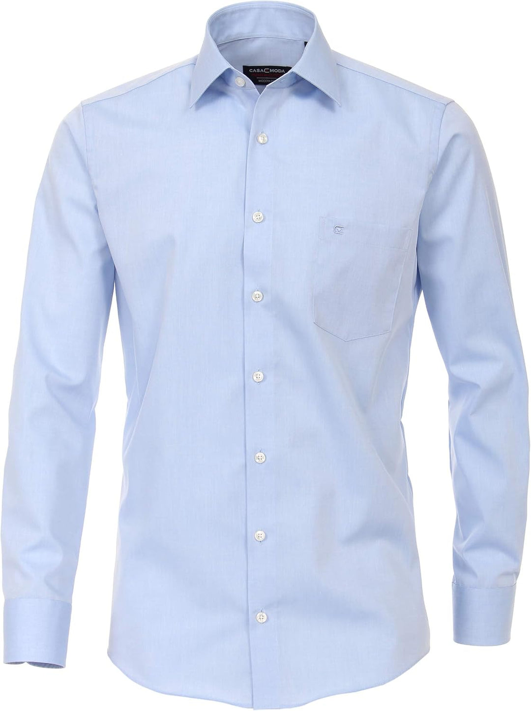 CASAMODA Herren Popeline Hemd uninah 006550 Modern Fit, Hellblau