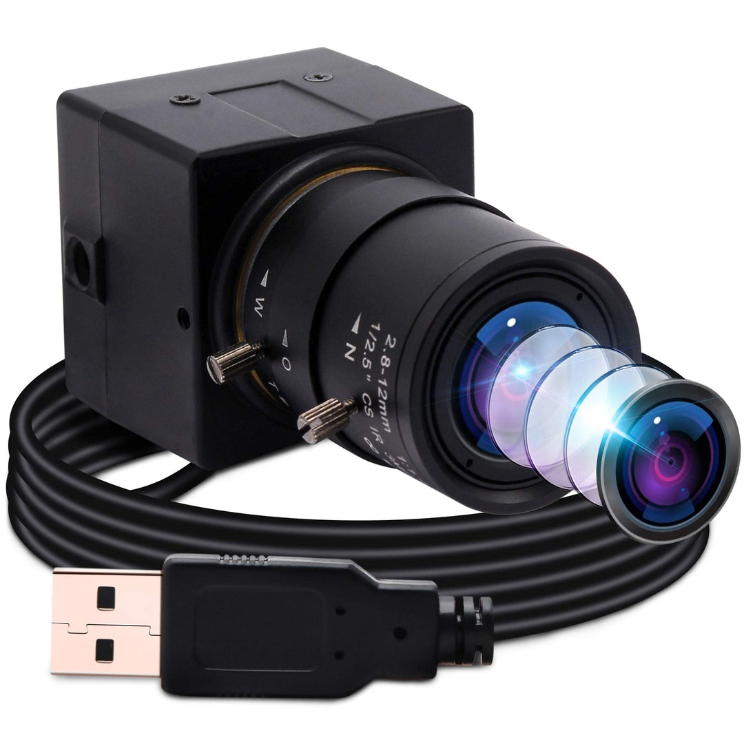 ELP 0.01 Lux Webcam 1080P Weitwinkel Einstellbar 2.8-12mm Vario Objektiv Low Illumination Minikamera