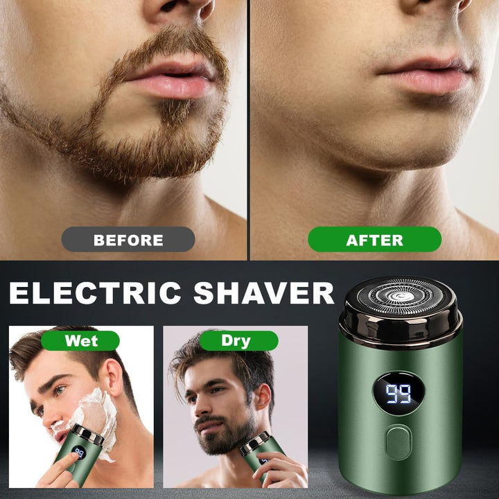 Elektrorasierer Herren, 2 in 1 Tragbarer Elektrischer Mini-Rasierer, Sopami Mini Shaver, Wasserdicht