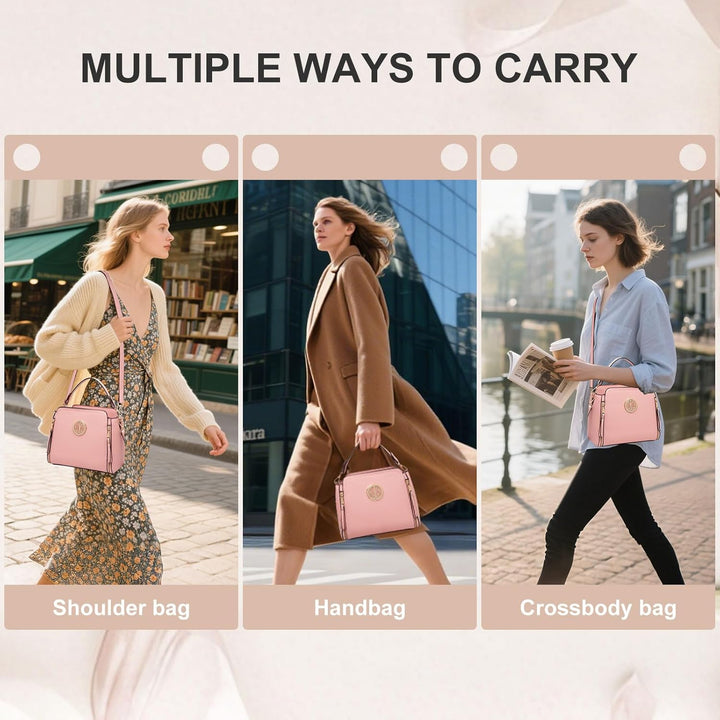 Miss Lulu Umhängetasche Damen Schultertasche Handtasche Crossbody Taschen Henkeltasche Mädchen PU Le