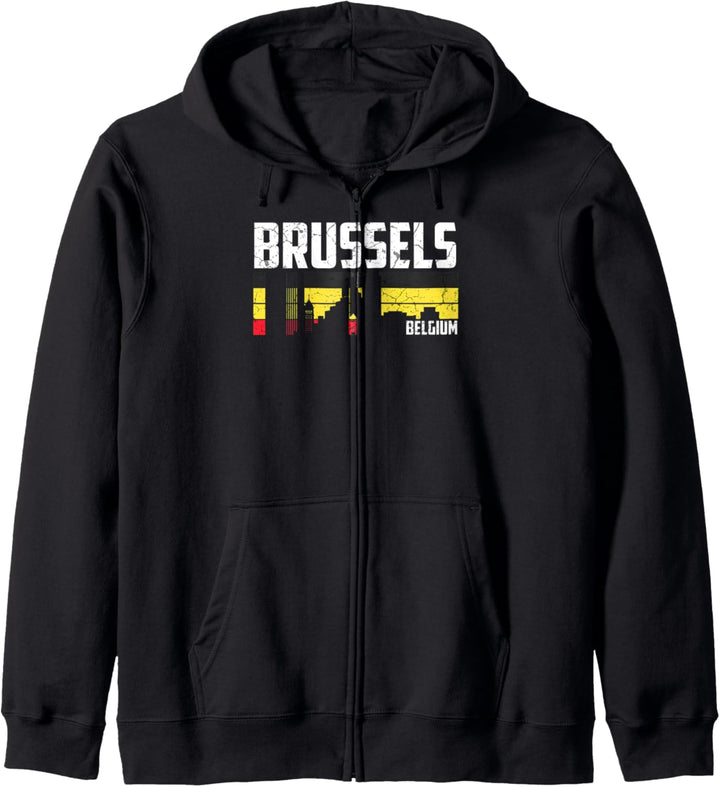 Mein Brüssel Skyline Belgien Heimat Stadt Souvenir Kapuzenjacke