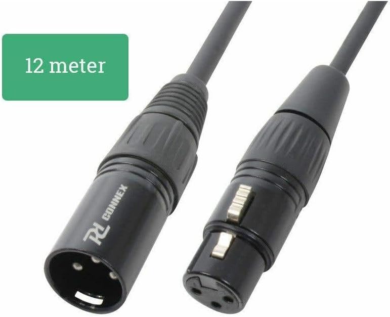 PD Connex Signalkabel XLR (s/b) Verlängerungskabel - 12 Meter, 12 Meter