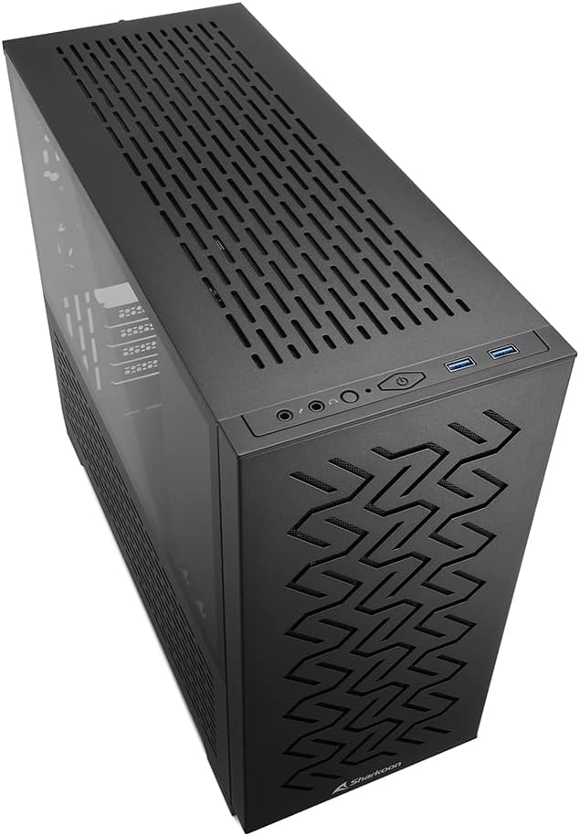 Sharkoon MS-Z1000 Black, Micro-ATX PC Gehäuse Schwarz