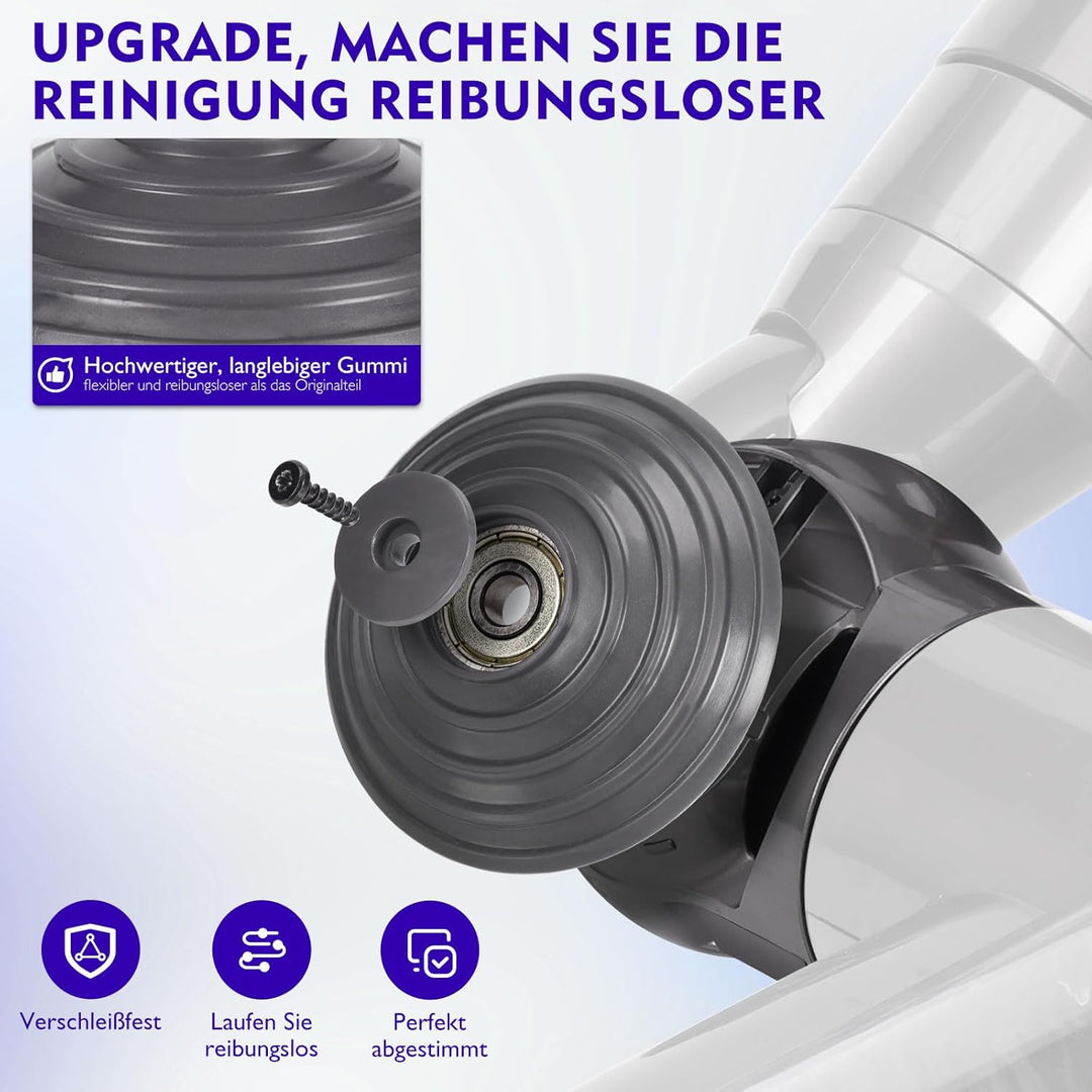 Ersatz-Ballrad + Staubsaugerkopfanschluss für Dyson V10 V11 V15 Ersatzteile, 100W High Torque Staubs