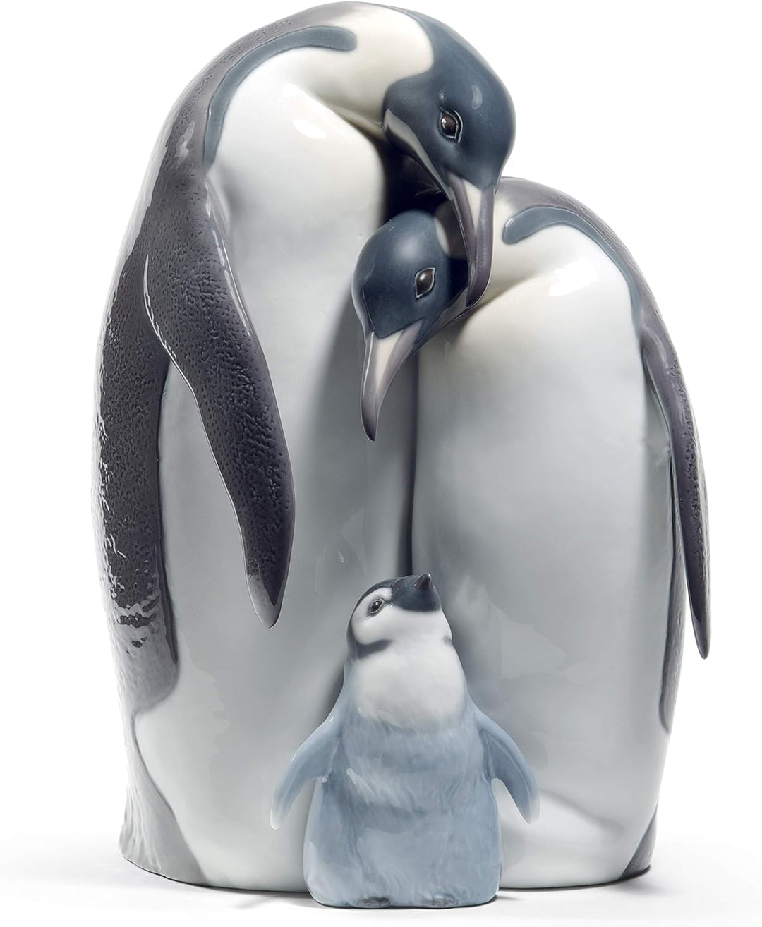 LLADRÓ Figur Pinguinfamilie. Pinguin. Porzellan.