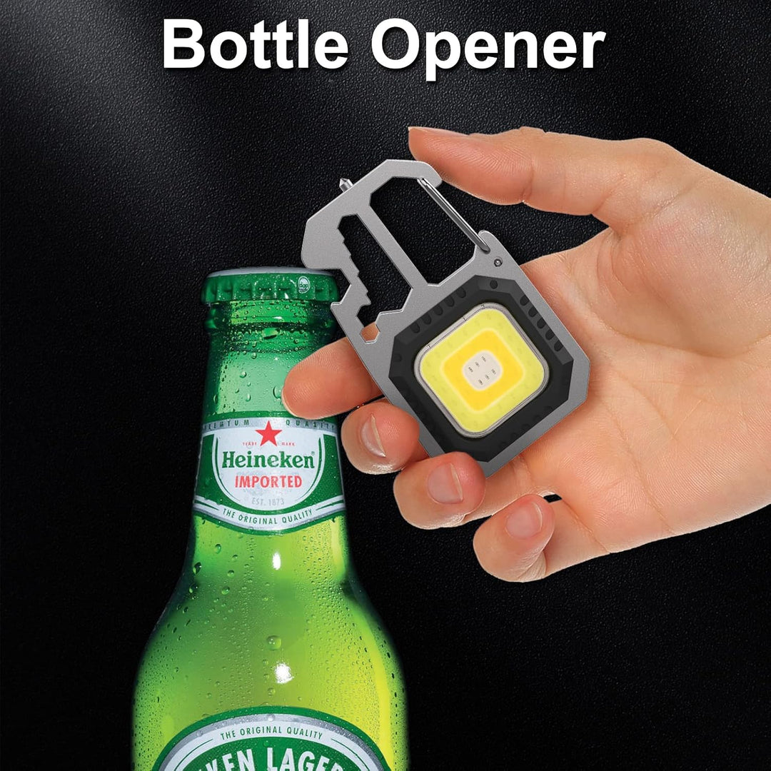 T-SUN Tragbare Mini LED Arbeitsleuchte Schlüsselanhänger Taschenlampe 7 Modi 800 Lumen Wiederaufladb
