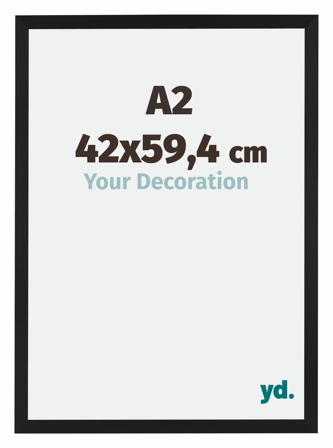 yd. Your Decoration - Bilderrahmen 42,00x59,40 cm - Bilderrahmen aus MDF mit Acrylglas - Antireflex