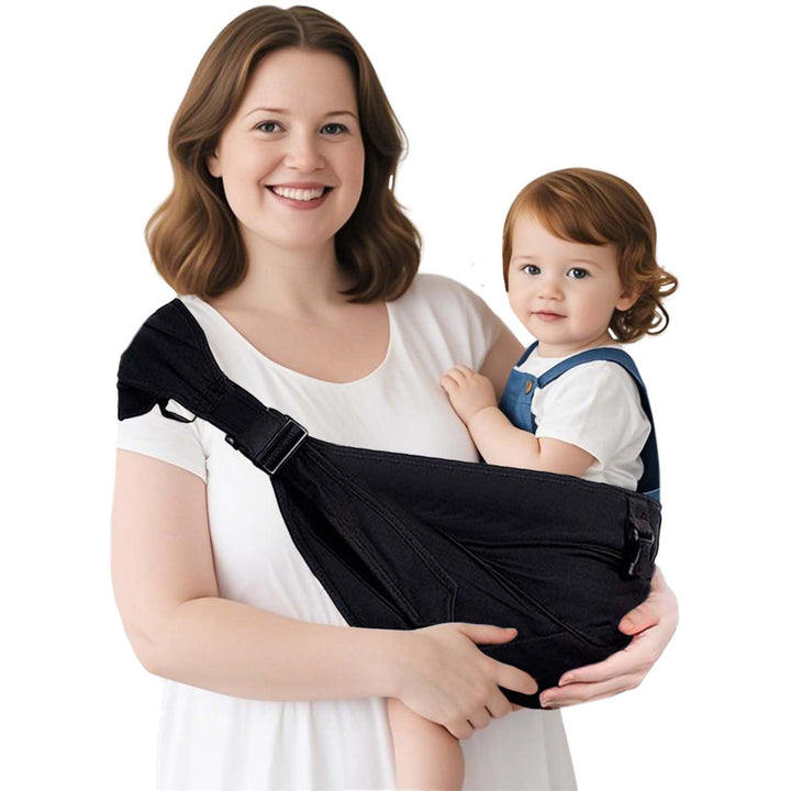 Plus Size Tragesling bis 25kg Babytrage & Seitentrage Erweiterbar verstellbar für grössere Kinder, a