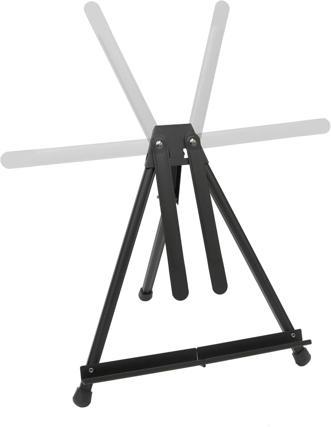 Paintersisters 4er-Set Tischstaffelei Aluminium in schwarz, Displaystaffelei, Bildhalter für Keilrah