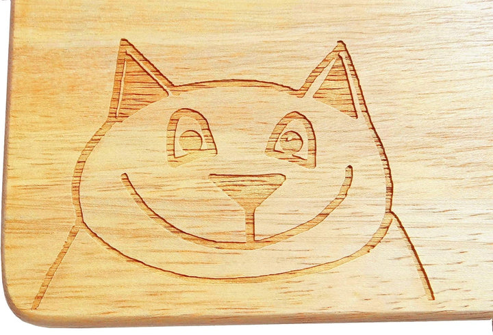 Brotbrett Katerfrühstück Frühstücksbrettchen Lasergravur Katze
