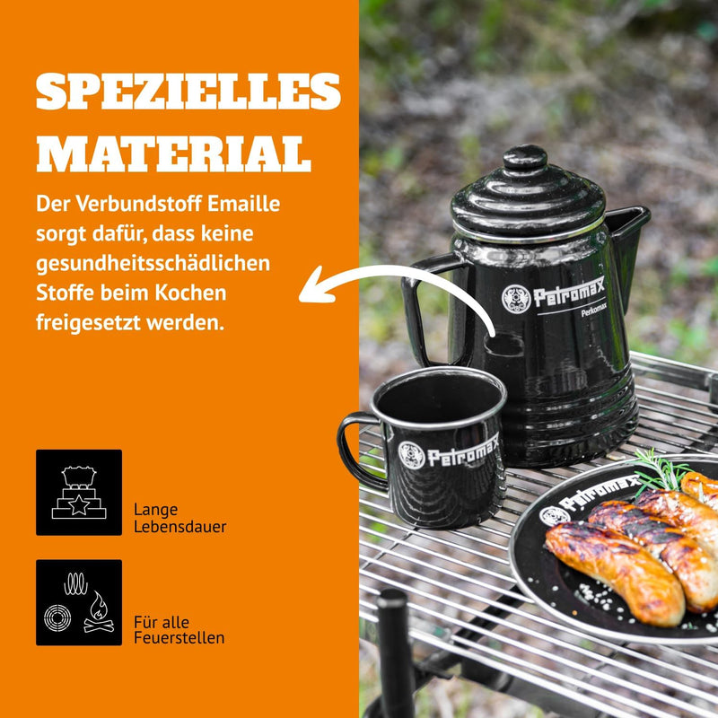 Petromax Tee- und Kaffee Perkolator Schwarz 1.3 Liter