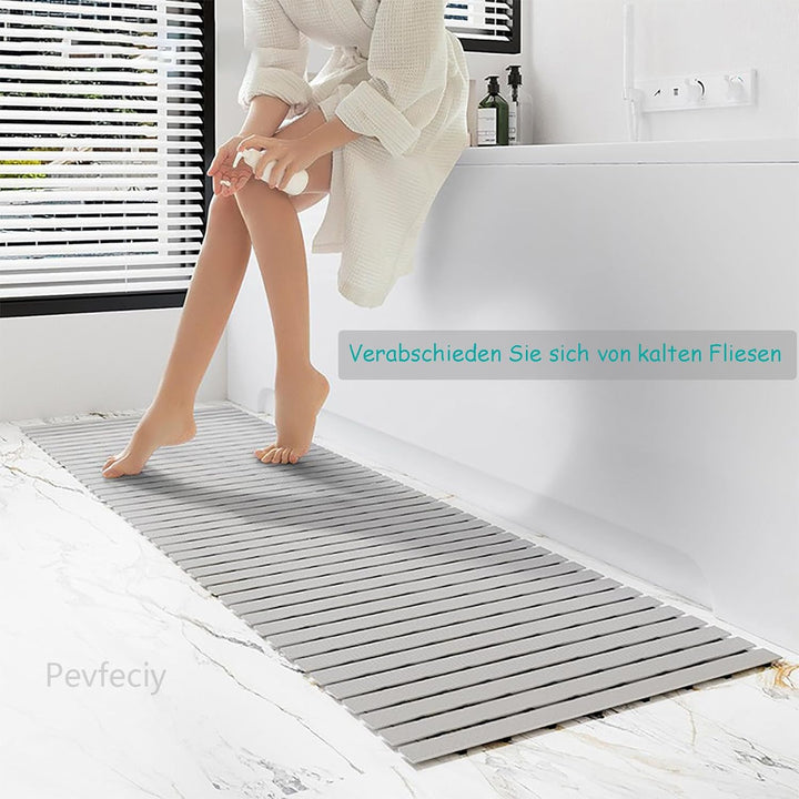 Pevfeciy Duscheinlage rutschfest Grosse Antirutschmatte dusche Moderne Gestreifte Duschmatte Mit Hak