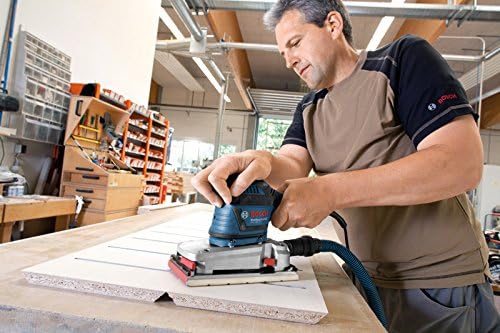 Bosch Professional Schwingschleifer GSS 280 AVE (350 Watt, Zusatzhandgriff, 3x Schleifblatt für Holz