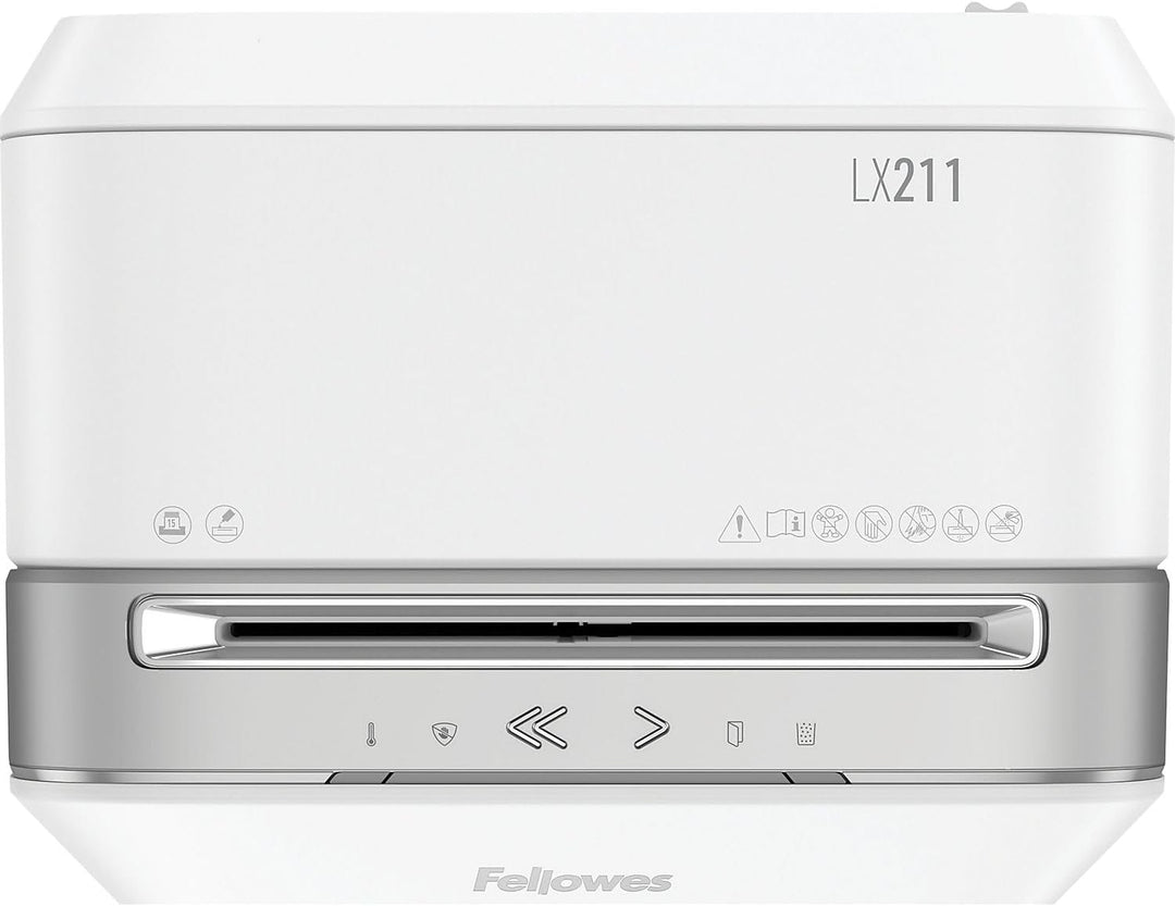 Fellowes Schredder Aktenvernichter LX211, 15 Blatt Micro-Cut P-5, Datenschutzkomformer Papierschredd