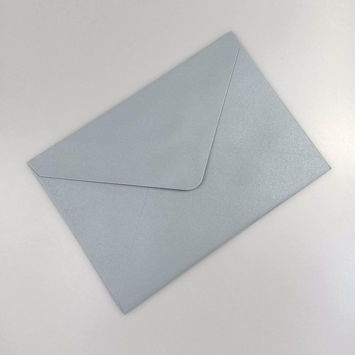 Lucky Star Briefumschläge, A7, Perlglanz, staubblau, 13,6 x 19,6 cm, perfekt für Hochzeiten, Einladu