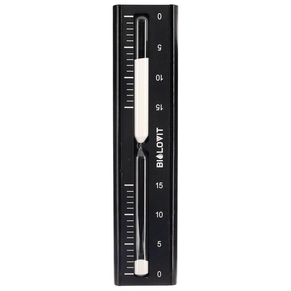 Schwarze Aluminium Sauna Sanduhr – 15 Minuten Timer