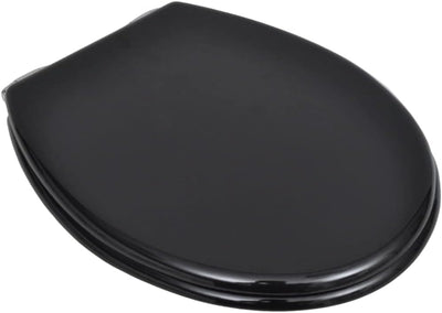HOMIUSE Toilettensitze 2 Stk. mit Absenkautomatik MDF Schwarz Toilettendeckel Wc Sitz mit Absenkauto